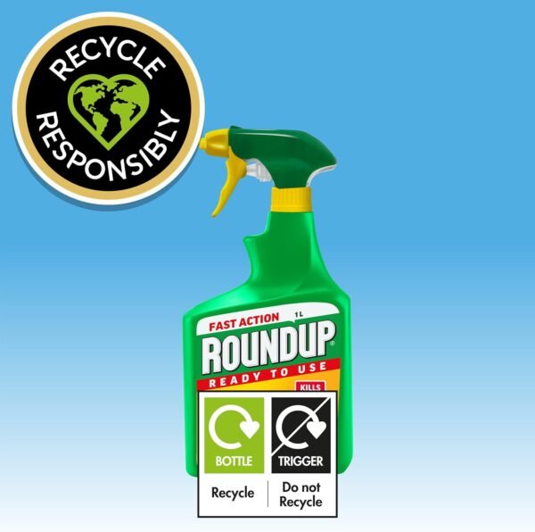 Roundup Fast Action Ready to Use Weedkiller – 1L