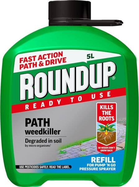Roundup Fast Action Path & Drive Ready to Use Weedkiller Refill 5L