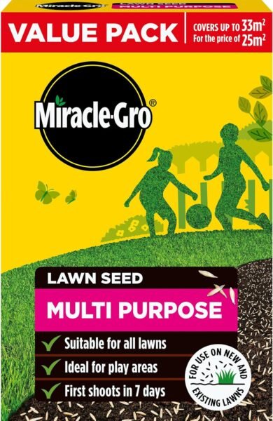 Miracle-Gro Multi Purpose Lawn Seed – 33m² (1kg box)