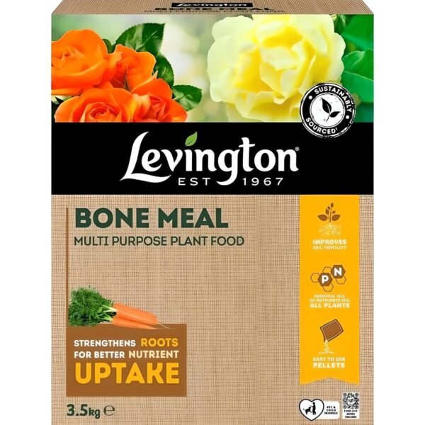 Bone Meal 3.5kg (1) Levington Bone Meal 3.5kg – Natural Root Builder & Multi Purpose Plant Food