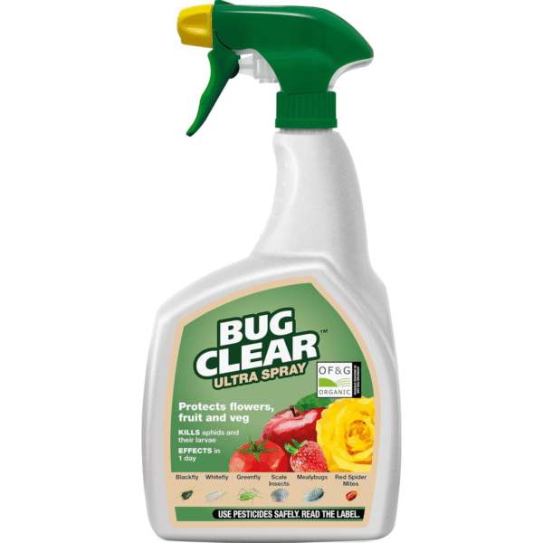 Bugclear Ultra Spray 800ml (1) BugClear Ultra Spray – 800 ml Ready-to-Use Insect Killer for Flowers, Fruit & Vegetables