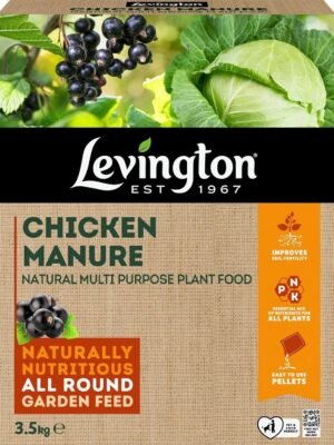 Chicken Manure 3.5Kg (1) Levington Chicken Manure Natural Multi-Purpose Plant Food 3.5kg – Organic Fertiliser