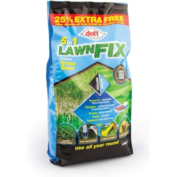 Doff 5 In 1 Lawn Fix Grass Seed 2.25kg