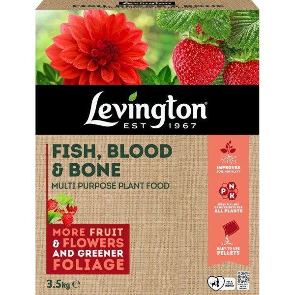 Fish Blood & Bone 3.5Kg (1) Fish Blood & Bone Organic Fertiliser 3.5kg – Natural Plant Food