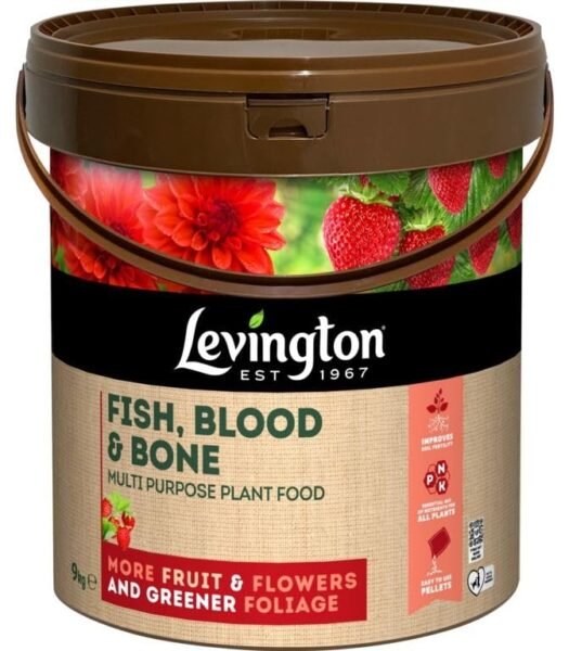Fish Blood & Bone Tub 9Kg (1) Fish Blood & Bone Organic Fertiliser 9kg – Natural Plant Food Tub