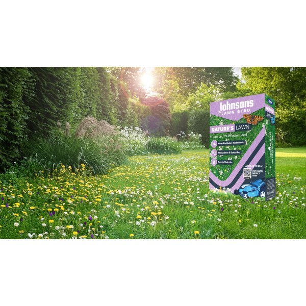 Johnsons Natures Lawn Grass & Wildflowers Seed 400g