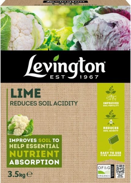 Lime 3.5 Kg (1) Levington Garden Lime 3.5kg – Reduces Soil Acidity & Promotes Healthy Growth