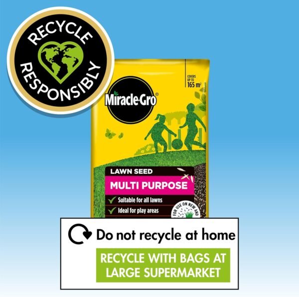 Miracle-Gro Multi Purpose Lawn Seed – 165m² (5kg bag)