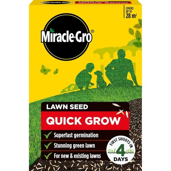 Miracle-Gro Quick Grow Lawn Seed 840g Miracle-Gro Quick Grow Lawn Seed – 28m² (840g)