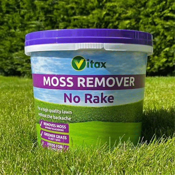 Moss Remover No Rake 100m2 (2) Moss Remover No Rake 100m² – Lawn Moss Control & Long-Lasting Lawn Feed by Vitax