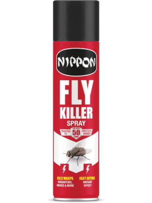 Nippon Fly & Wasp Killer Spray 300ml (1) Nippon Fly & Wasp Killer Spray 300ml – Fast-Acting Aerosol Insecticide for Flies, Wasps & Flying Insects
