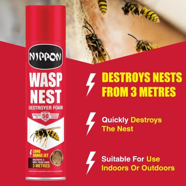 Nippon Wasp Nest Destroyer Foam 300ml