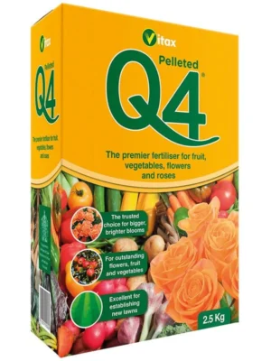 Q4 2.5Kg (1) Vitax Q4 Fertiliser Pellets 2.5Kg – All-Purpose Plant Food for Flowers, Vegetables & Lawns