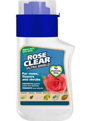 Roseclear Ultra Shield 200ml (1) RoseClear Ultra Shield – 200 ml Systemic Bug & Disease Control for Roses and Ornamental Plants