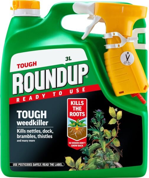 Roundup Ready to Use Tough Weedkiller 3L (1) Roundup Ready to Use Tough Weedkiller 3L