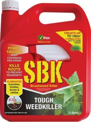 SBK Brushwood Tough Weed Killer Ready to Use 4L (1) Vitax SBK Brushwood Tough Weed Killer Ready to Use 4L
