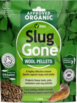 Slug Gone 1L (1) Slug Gone Wool Pellets 1L – Natural Slug & Snail Repellent, Pet & Child Safe