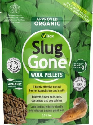 Slug Gone 3.5L (1) Slug Gone Wool Pellets 3.5L – Natural Slug & Snail Repellent, Pet & Child Safe