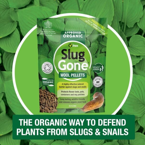 Slug Gone 3.5L (4) Slug Gone Wool Pellets 3.5L – Natural Slug & Snail Repellent, Pet & Child Safe