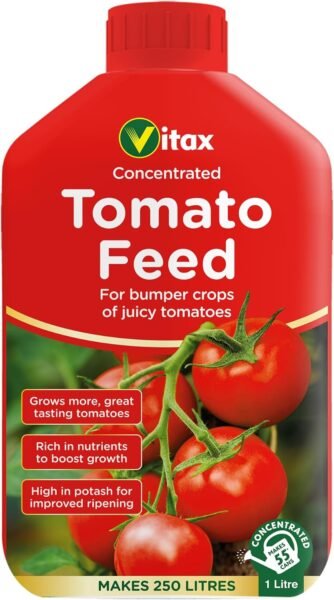 Tomato Feed 1L (1) Vitax Liquid Tomato Feed 1L – Concentrated Fertiliser for Healthy Growth & Juicy Harvests