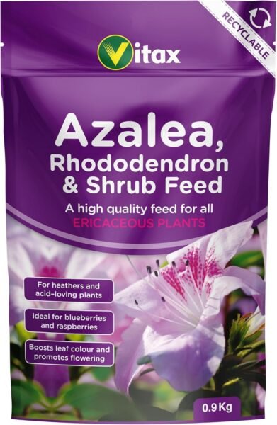 Vitax Azalea Rhododendron Shrub 0.9Kg (1) Vitax Azalea Rhododendron & Shrub Fertiliser 0.9Kg – Organic Feed for Acid-Loving Plants