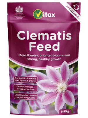 Vitax Clematis Feed 0.9Kg – Organic Fertiliser for Clematis & Climbing Plants