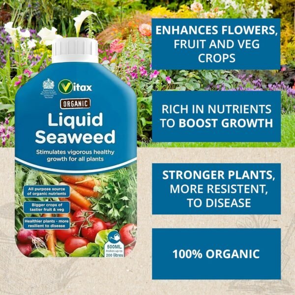 Vitax Organic Liquid Seaweed 500ml (3) Vitax Organic Liquid Seaweed 500ml