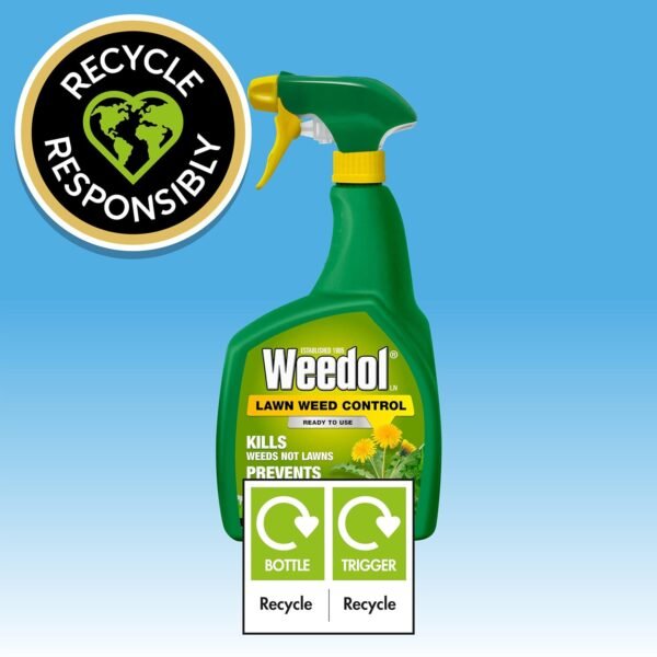 Weedol Lawn Weed Control 1L (6) Weedol Lawn Weed Killer Ready to Use – 1L