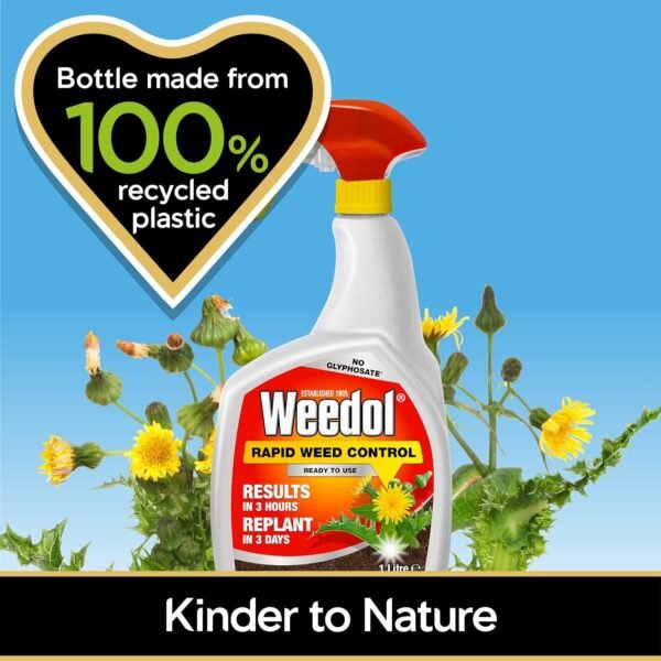 Weedol Rapid Weed Control 1L (3) Weedol Rapid Weed Control Ready to Use Weedkiller – 1L