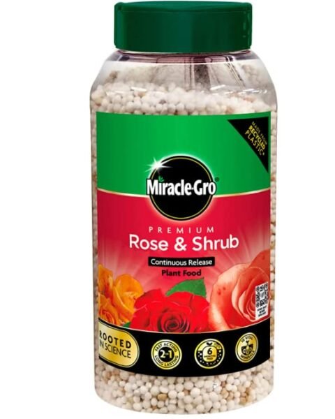 517MVK1HDLL Miracle-Gro Granular Plant Food for Roses & Shrubs 900g – Continuous Feed Fertiliser