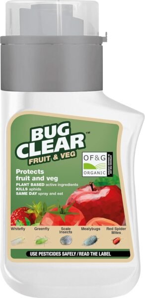 BugClear Fruit & Veg Concentrate – 210 ml Systemic Insect Killer for Edible & Ornamental Plants
