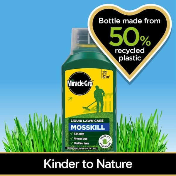 Miracle-Gro Mosskill Liquid Lawn Care 1L – Kills Moss & Greens Lawn