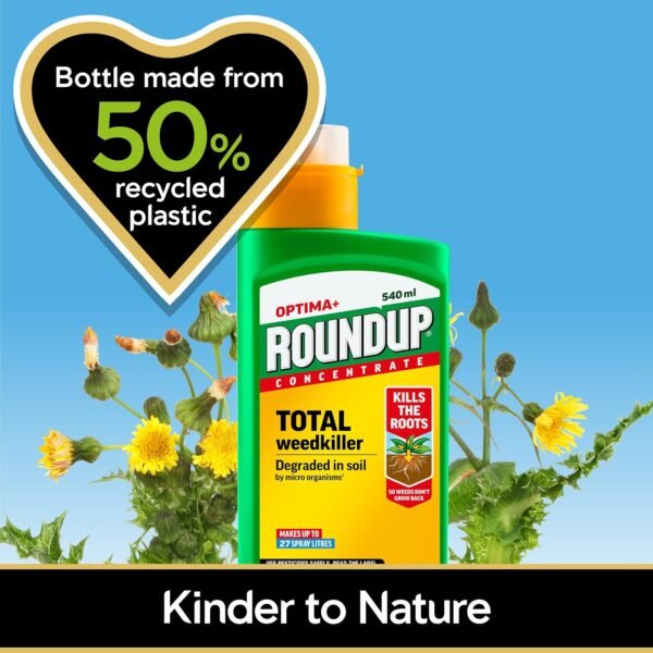 Roundup Optima+ Concentrate Weedkiller – 1L