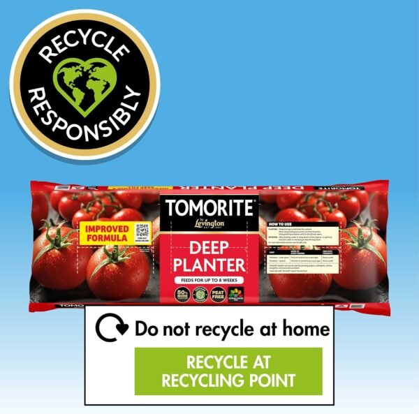 Levington Tomorite Peat-Free Deep Planter – 46L Premium Grow Bag for Tomatoes, Vegetables & Herbs