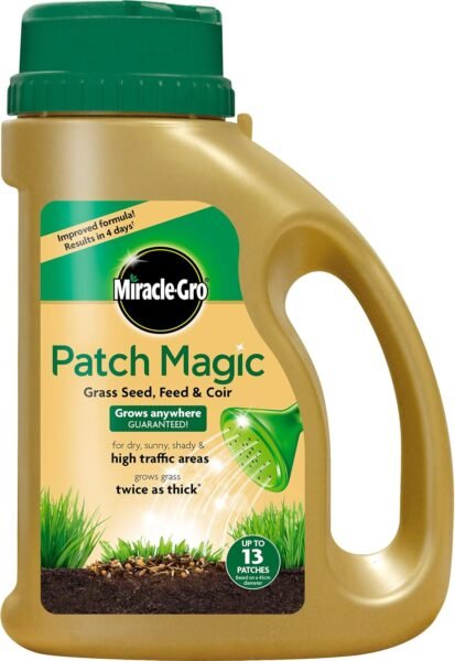 Miracle-Gro Patch Magic Jug - Grass Seed, Feed & Coir – 1015g