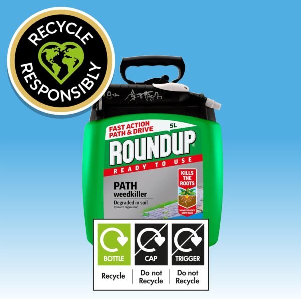 81iwc266YnL._AC_SL1500_ Roundup Fast Action Path & Drive Ready to Use Weedkiller – 5L