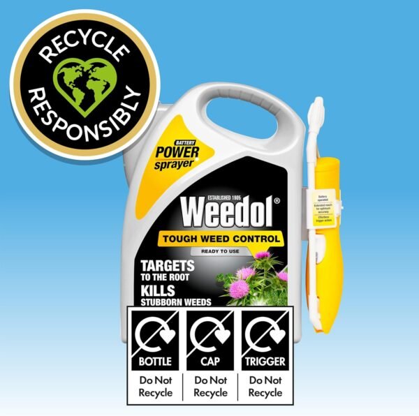 81xatTnOLeL._AC_SL1500_ Weedol Tough Weed Control Ready to Use Weedkiller Power Sprayer – 5L