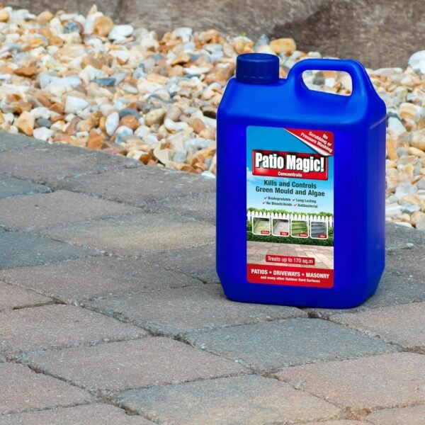 Patio Magic Concentrate Weedkiller for Patios, Driveways, Paths & Gravel (350 m² Coverage) – 5 L