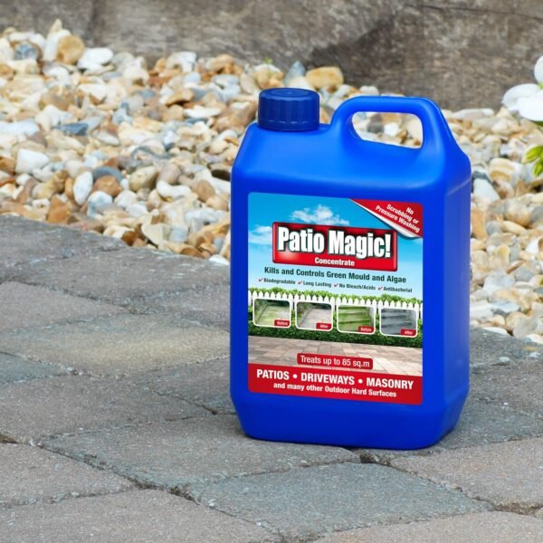 Patio Magic Concentrate Weedkiller for Patios, Driveways, Paths & Gravel (175 m² Coverage) – 2.5 L