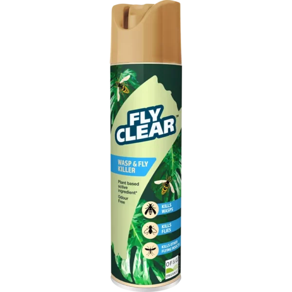 UK_120052_CLE_PS.png Fly Clear Wasp & Fly Killer – 400 ml Ready-to-Use Spray for Homes & Gardens