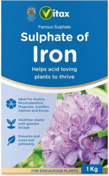 711S81w2QTL._AC_SL1500_ Sulphate of Iron – 1kg | Improves Soil for Acid-Loving Plants & Enhances Leaf Colour