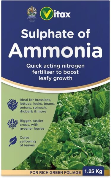 714DmJ6ZU2L._AC_SL1500_ Sulphate of Ammonia – 1.25kg | Fast-Acting Nitrogen Fertiliser for Leafy Growth
