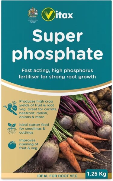 71apTTewcnL._AC_SL1500_ Superphosphate Fertiliser – 1.25kg | Promotes Strong Root Growth & Healthy Plants