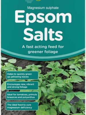 81XFj8Axf7L._AC_SL1500_ Epsom Salts – 1.25kg | Rapid Cure for Magnesium Deficiency | Improves Leaf Greening & Plant Health